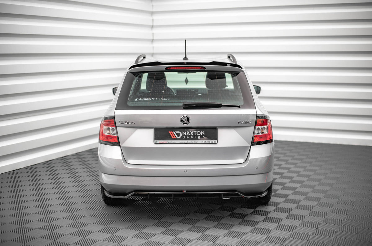 Heckspoiler Lippe Skoda Fabia Combi Mk3 schwarz Hochglanz – Ansicht 1