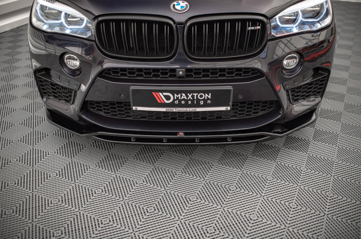 Street+ Spoilerlippe Front Ansatz V.2 passend für BMW X5 M F85 / X6 M F86 schwarz Hochglanz – Ansicht 1