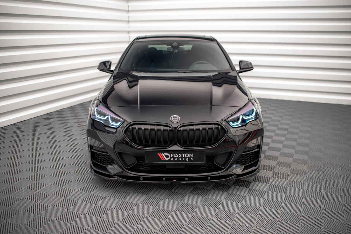 Street+ Spoilerlippe Front Ansatz V.1 passend für BMW 2 Gran Coupe M-Paket / M235i F44 schwarz Hochglanz – Ansicht 1