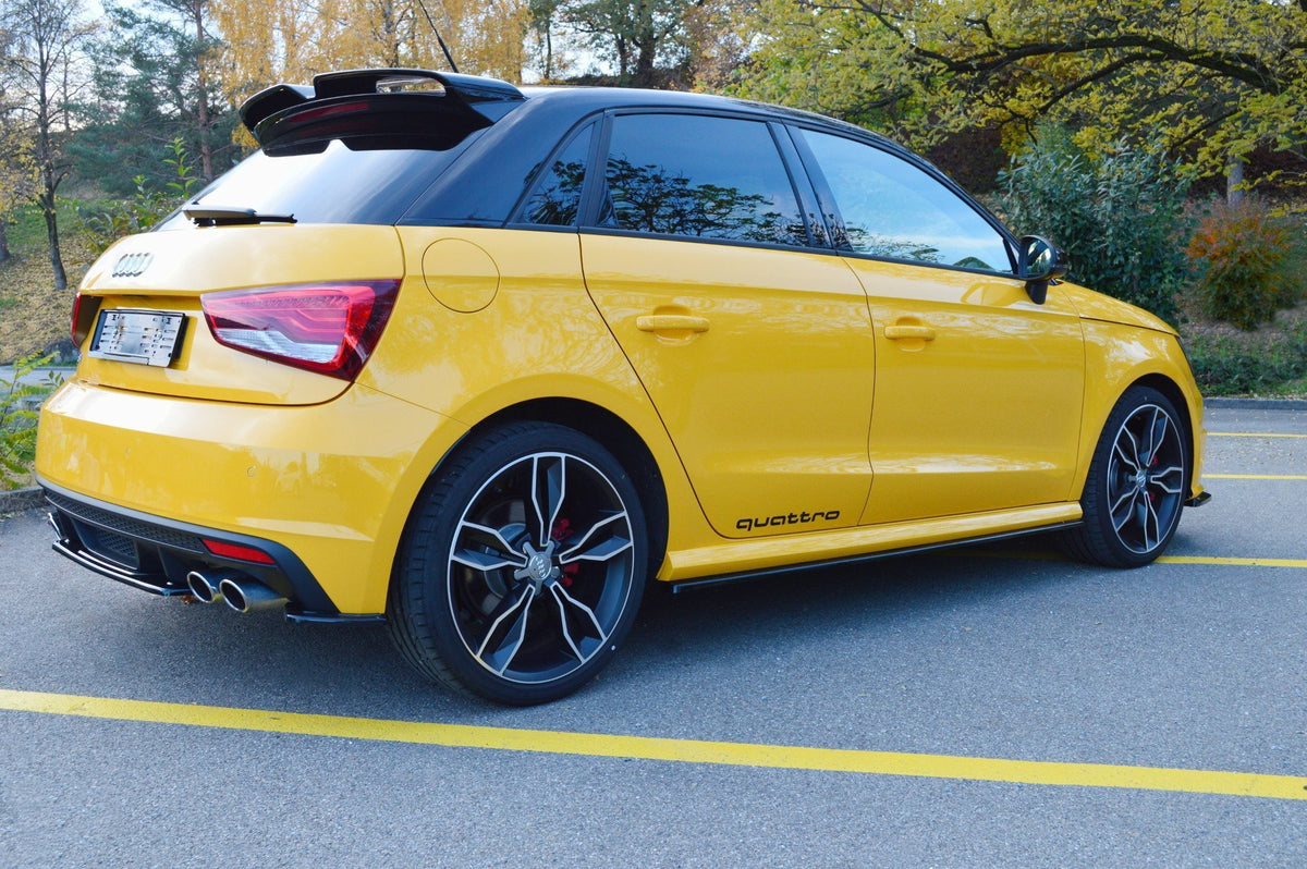 Street+ Seitenschweller Leisten passend für Audi S1 8X schwarz Hochglanz – Ansicht 4
