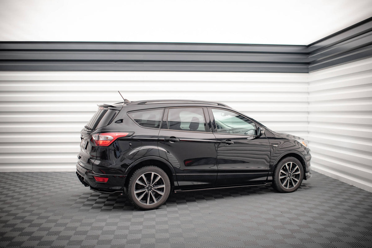 Street+ Seitenschweller Leisten passend für Ford Escape ST-Line Mk3 schwarz Hochglanz – Ansicht 1