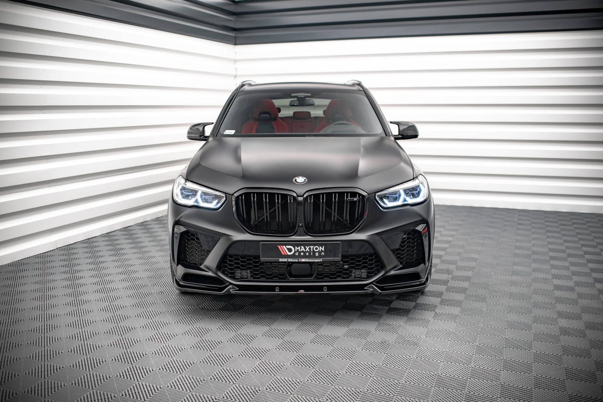 Street+ Spoilerlippe Front Ansatz V.1 passend für BMW  X5M F95 schwarz Hochglanz – Ansicht 1