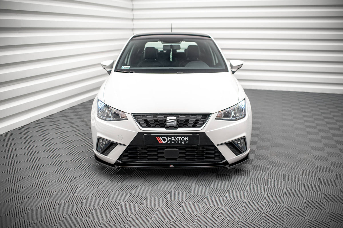 Street+ Spoilerlippe Front Ansatz V.3 passend für Seat Ibiza FR/ Standard Mk5 schwarz Hochglanz – Ansicht 1