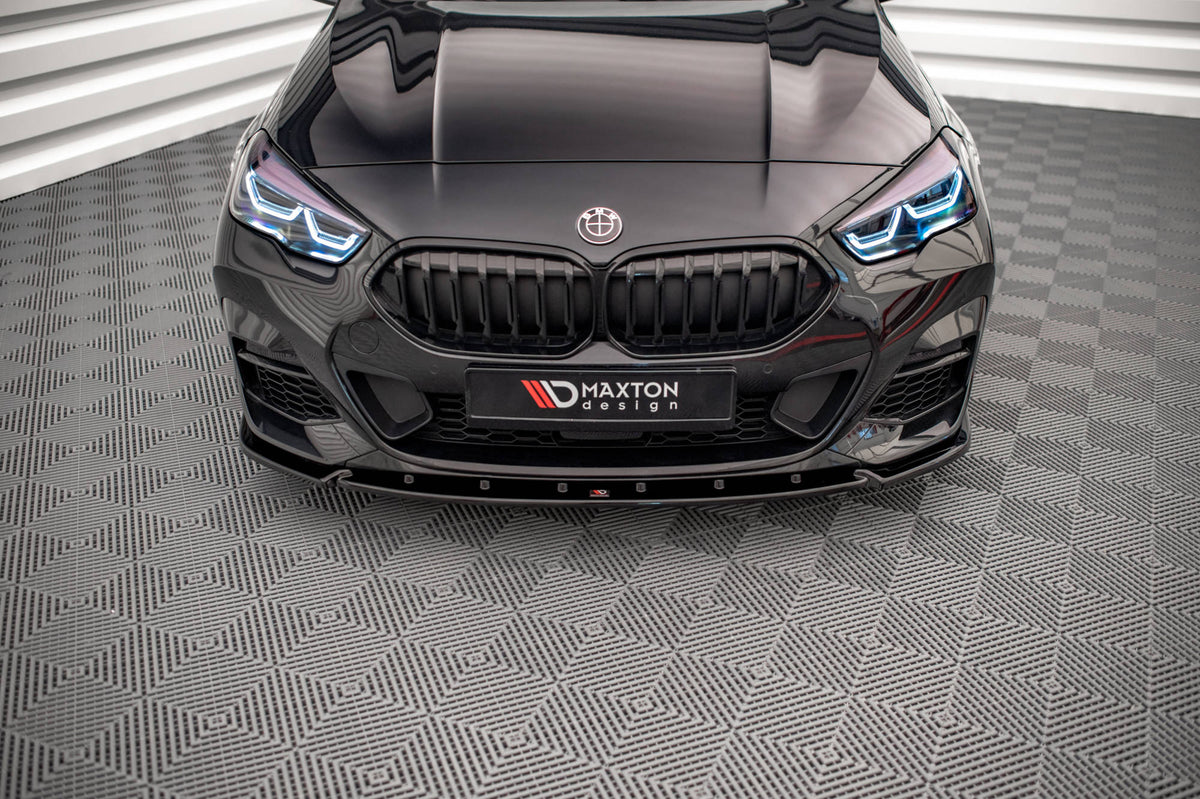 Street+ Spoilerlippe Front Ansatz V.2 passend für BMW 2 Gran Coupe M-Paket / M235i F44 schwarz Hochglanz – Ansicht 3