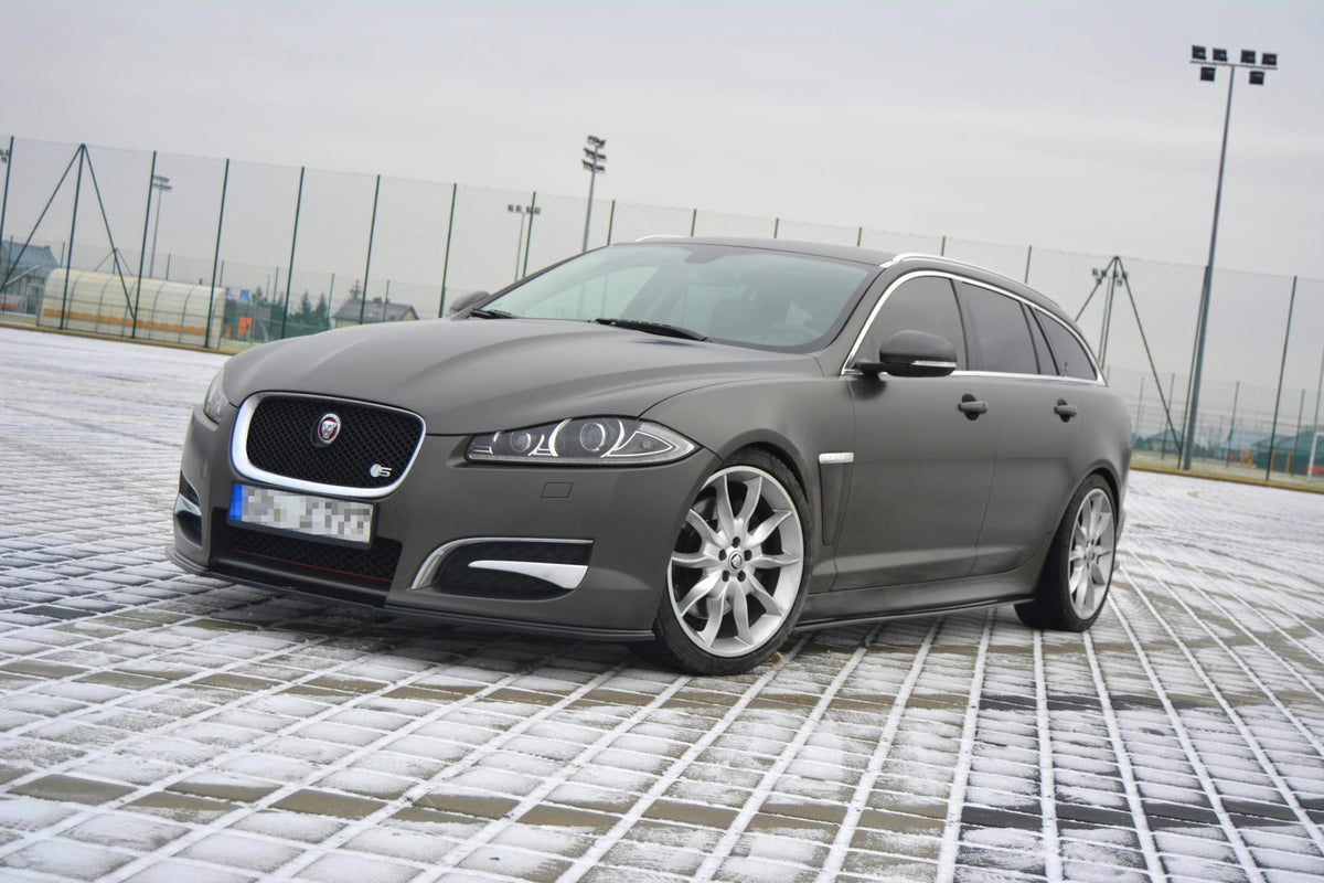 Street+ Seitenschweller Leisten passend für JAGUAR XF (X250) MK1 SPORTBRAKE S-PACK schwarz Hochglanz – Ansicht 4