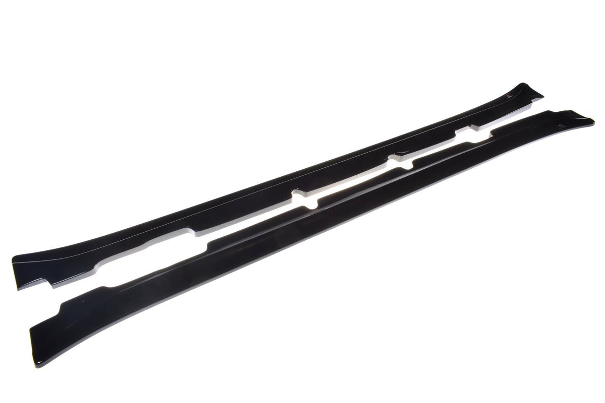 Street+ Seitenschweller Leisten passend für Maserati Quattroporte Mk5 Facelift schwarz Hochglanz – Ansicht 6