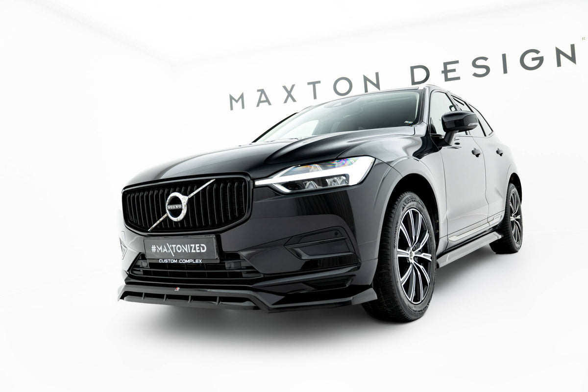Street+ Spoilerlippe Front Ansatz passend für Volvo XC60 Mk2 schwarz Hochglanz – Ansicht 5