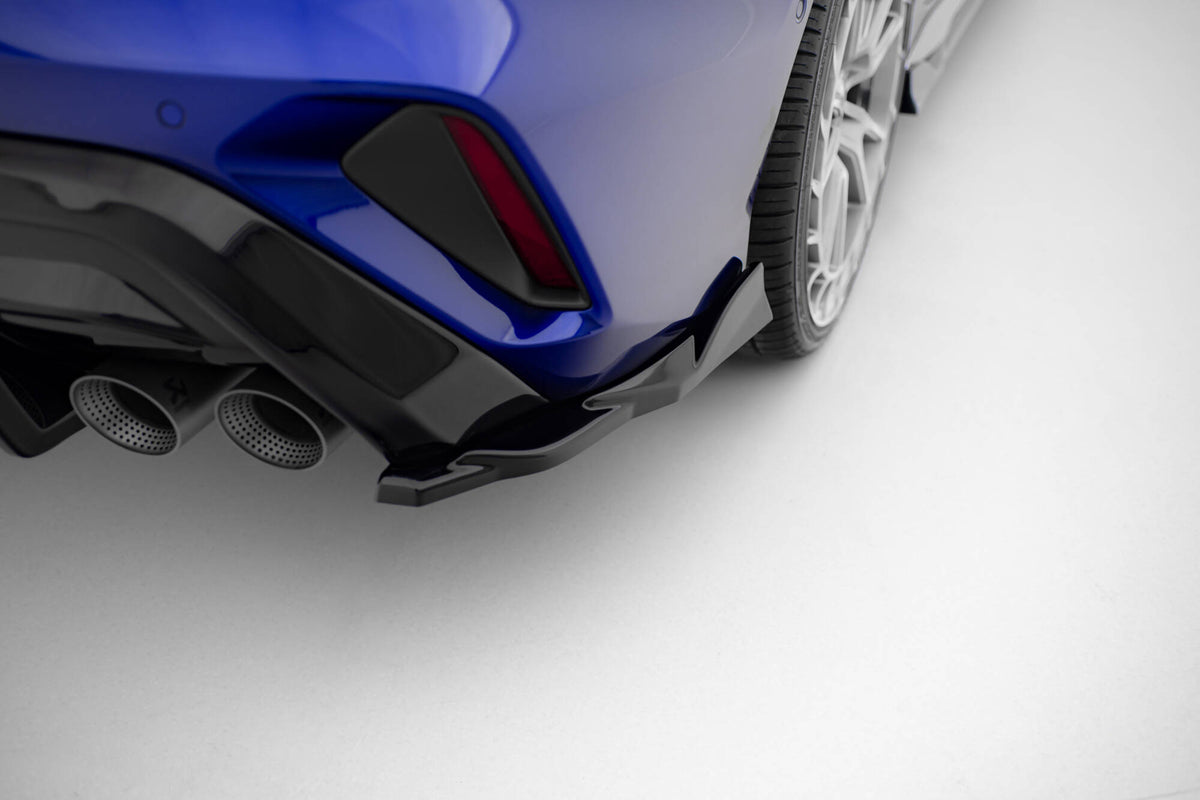 Heck Ansatz Flaps Diffusor V.4 passend für Audi S3 Limousine 8Y Facelift schwarz Hochglanz – Ansicht 6
