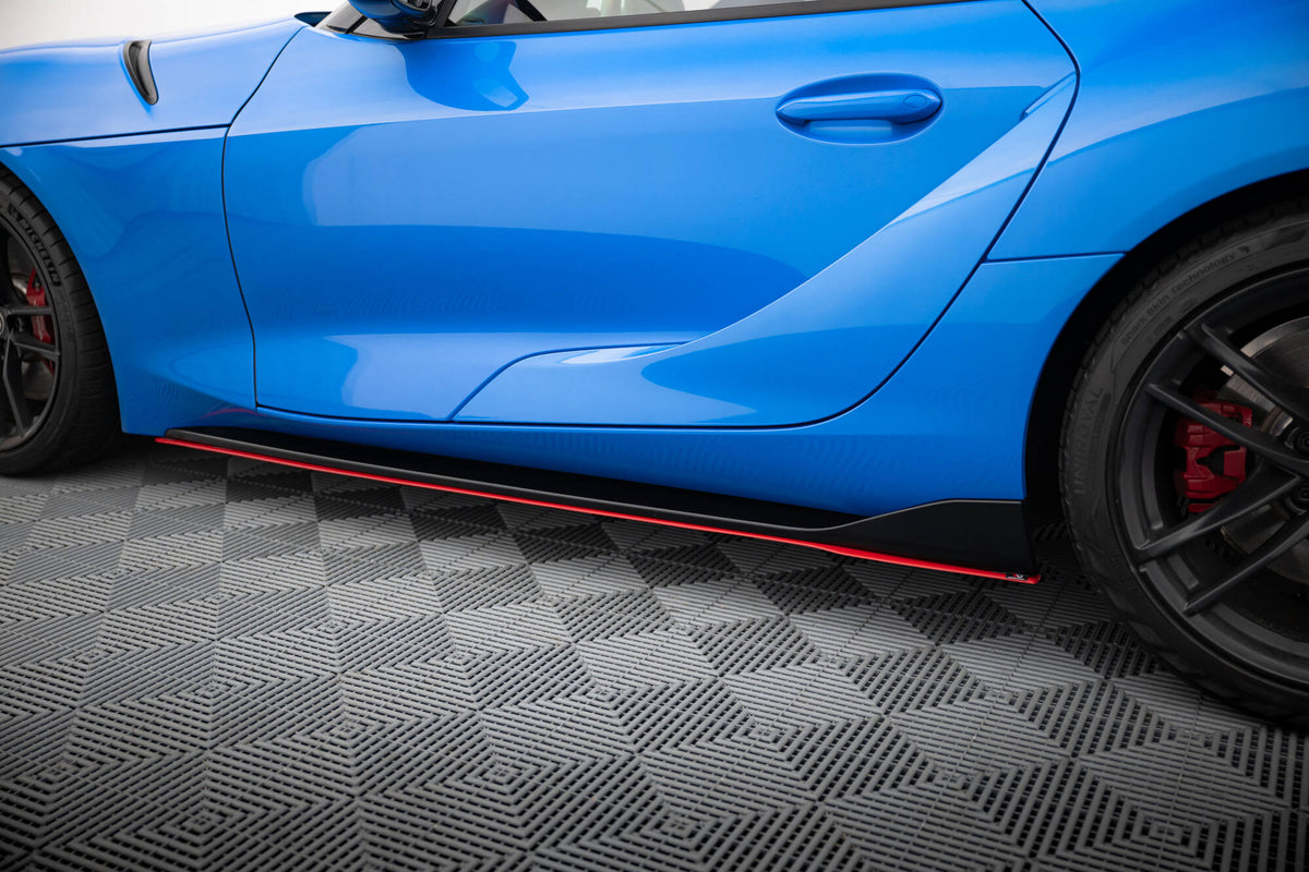 Street+ Seitenschweller Leisten V.2 passend für Toyota Supra Mk5 schwarz Hochglanz – Ansicht 5