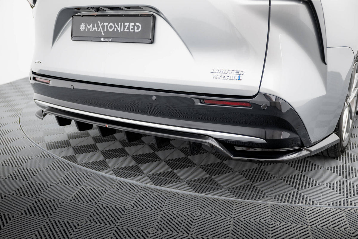 Street+ Mittlerer Diffusor RACE passend für Toyota Sienna Mk4 schwarz Hochglanz – Ansicht 4