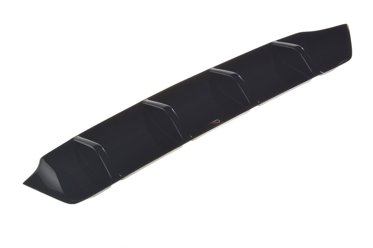 Diffusor Heck Ansatz passend für Skoda Superb Liftback / Combi Mk3 FL schwarz Hochglanz – Ansicht 7