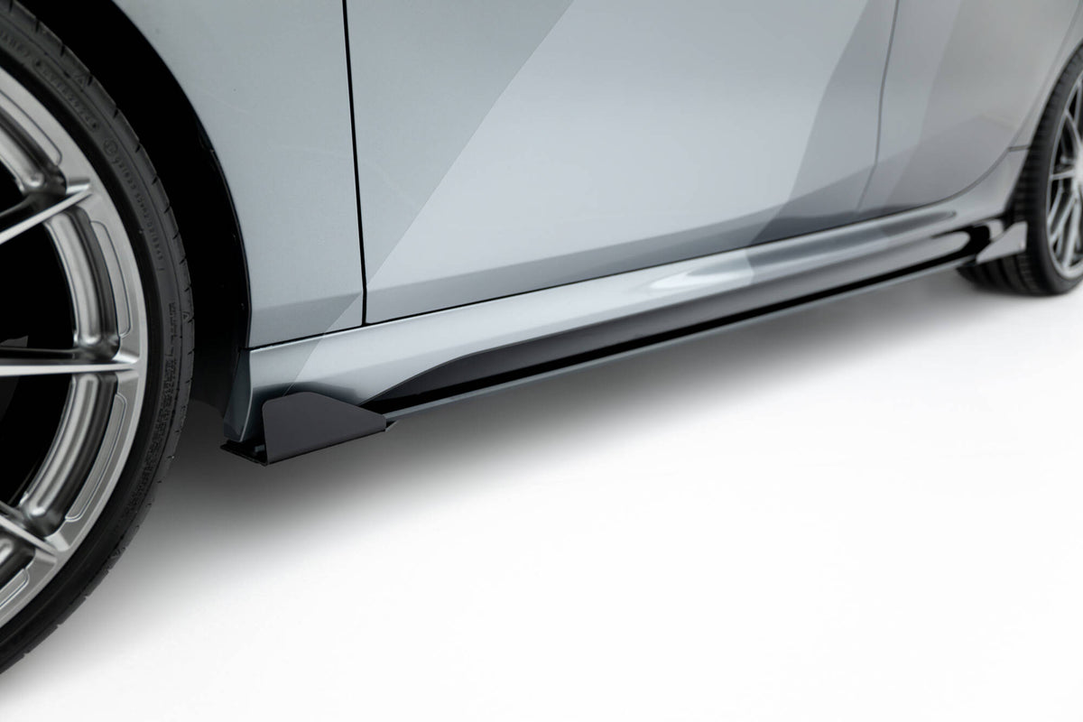 Street Pro Street+ Seitenschweller Leisten + Flaps passend für BMW 2 M-Paket / M235i Gran Coupe  F74 schwarz Hochglanz – Ansicht 4