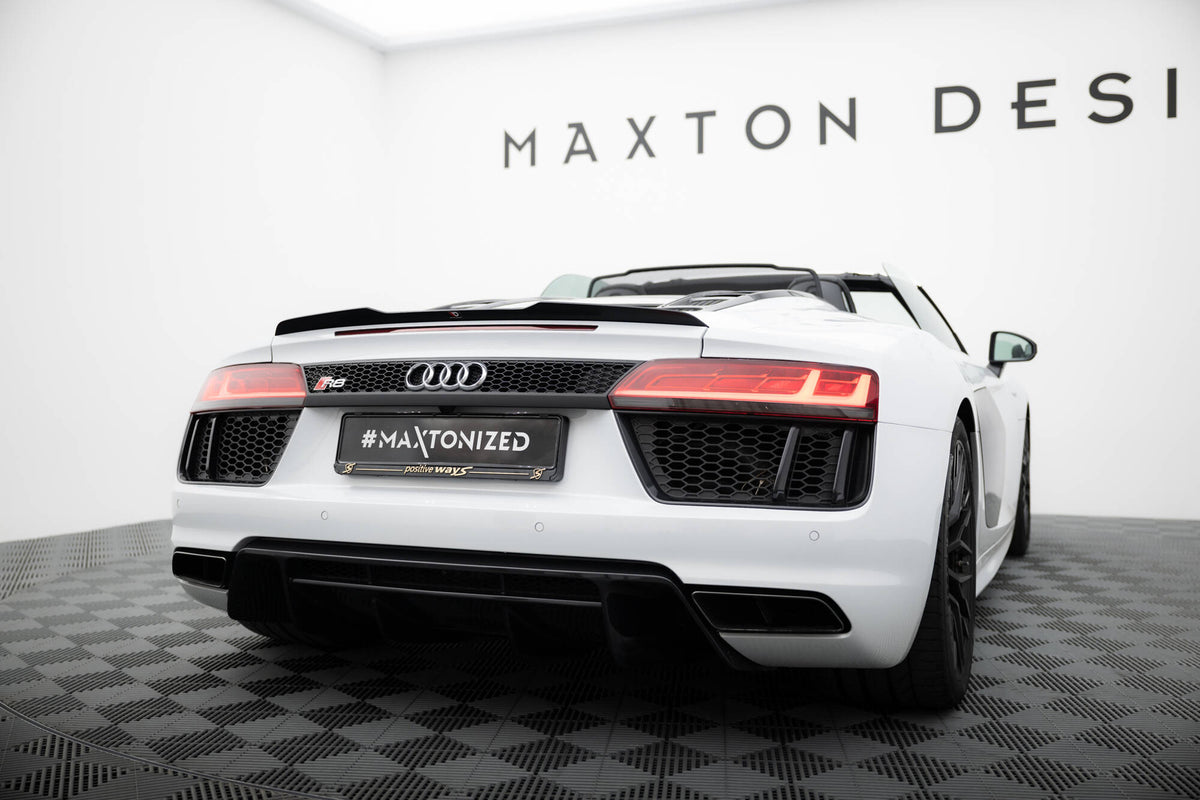 Heckspoiler Lippe Audi R8 Spyder Mk2 schwarz Hochglanz – Ansicht 1