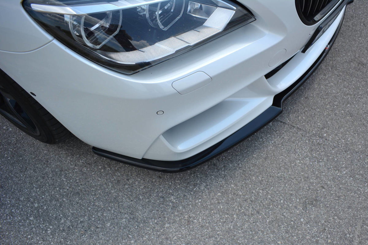 Street+ Spoilerlippe Front Ansatz passend für BMW 6er Gran Coupé M Paket schwarz Hochglanz – Ansicht 8