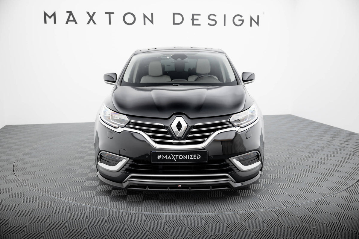 Street+ Spoilerlippe Front Ansatz passend für Renault Espace Mk5  schwarz Hochglanz – Ansicht 1