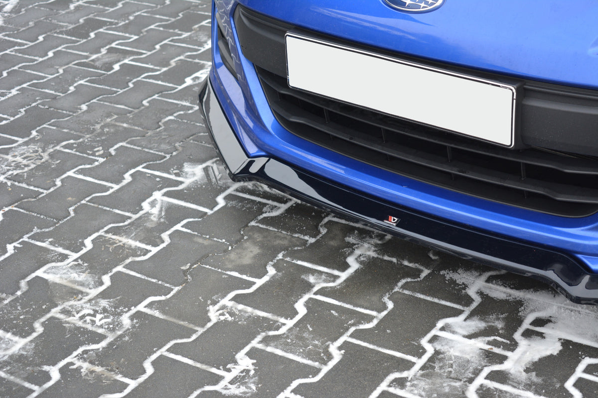 Street+ Spoilerlippe Front Ansatz V.3 passend für Subaru BRZ Mk1 Facelift schwarz Hochglanz – Ansicht 3