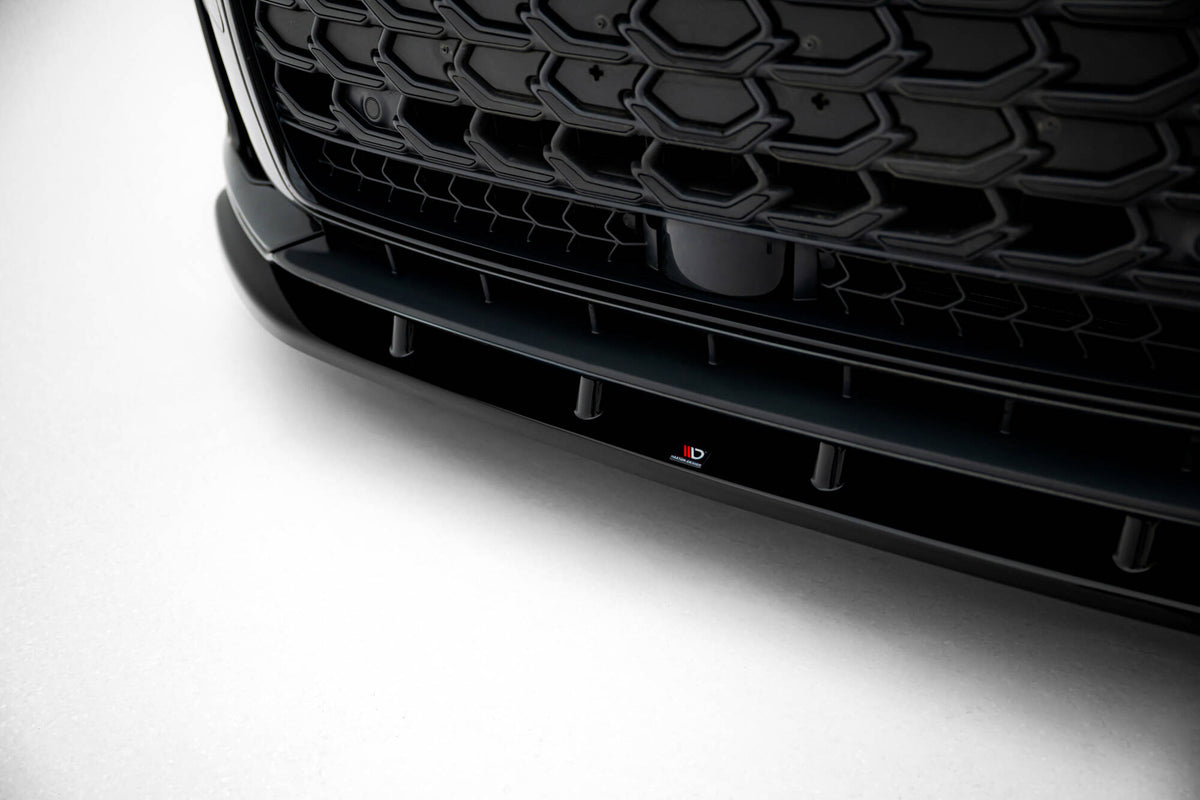 Street+ Spoilerlippe Front Ansatz V.1 passend für Audi S8 / A8 S-Line D5 Facelift schwarz Hochglanz – Ansicht 4