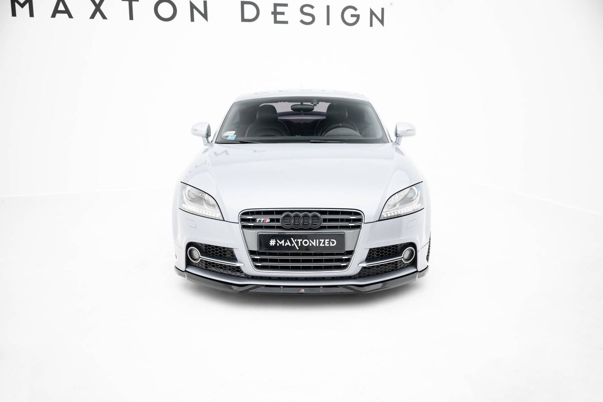 Street+ Spoilerlippe Front Ansatz V.2 passend für Audi TT S / TT S-Line 8J Facelift schwarz Hochglanz – Ansicht 3