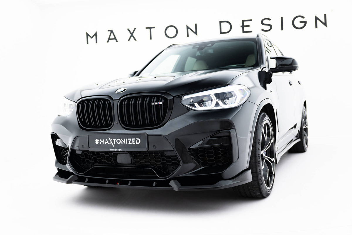 Street+ Spoilerlippe Front Ansatz passend für BMW X3 M F97 schwarz Hochglanz – Ansicht 3