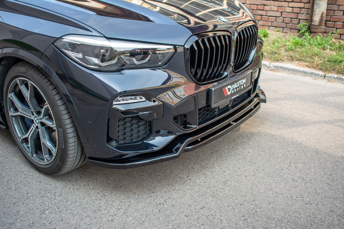 Street+ Spoilerlippe Front Ansatz passend für BMW X5 G05 M Paket schwarz Hochglanz – Ansicht 3