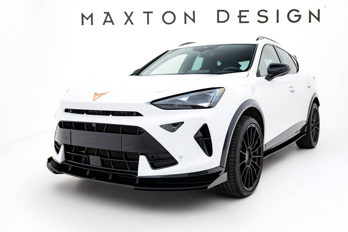 Street Pro Street+ Spoilerlippe Front Ansatz + Flaps passend für Cupra Formentor Mk1 Facelift schwarz Hochglanz – Ansicht 4