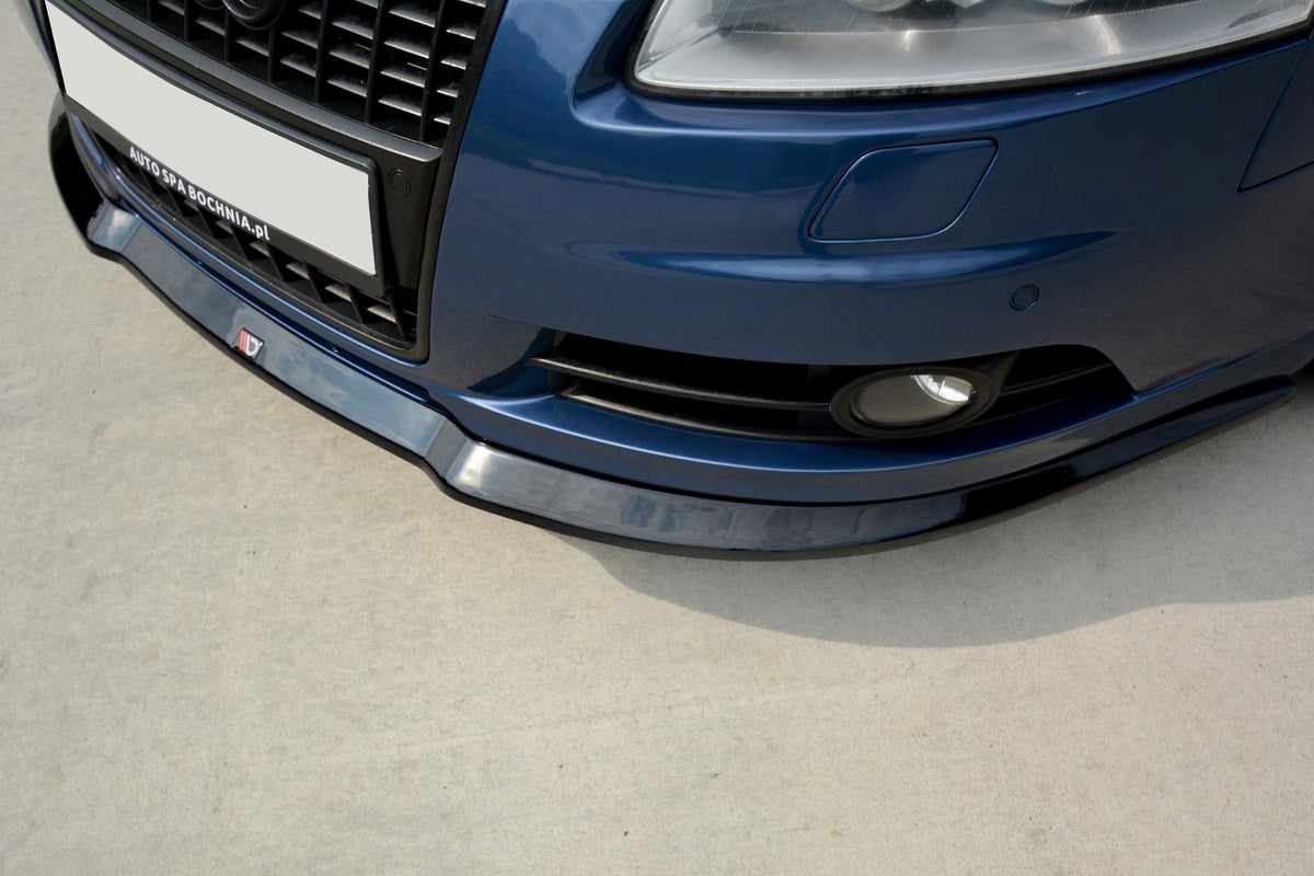 Street+ Spoilerlippe Front Ansatz passend für Audi A6 S-Line C6   schwarz Hochglanz – Ansicht 6