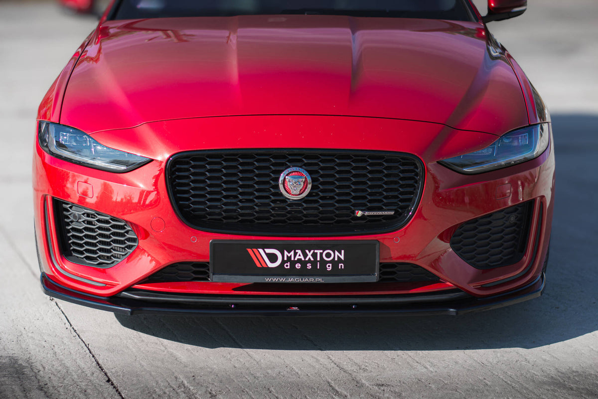 Street+ Spoilerlippe Front Ansatz passend für Jaguar XE R-Dynamic X760 Facelift schwarz Hochglanz – Ansicht 1