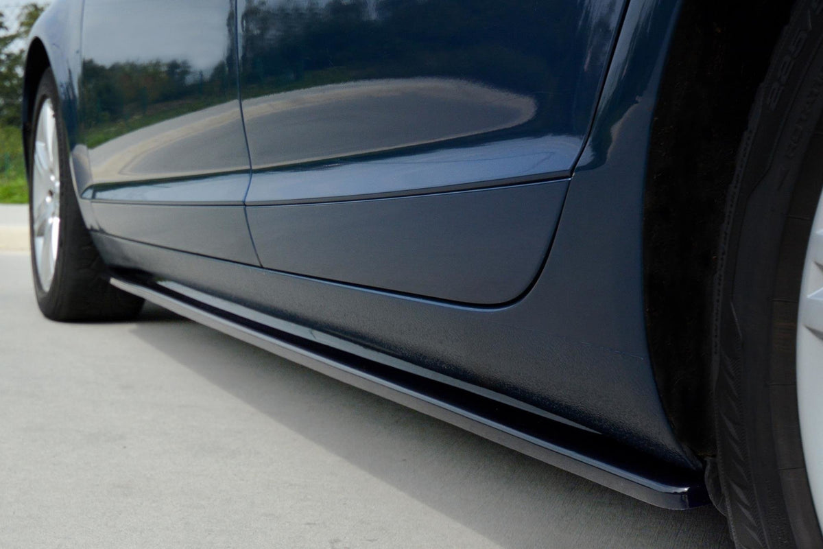 Street+ Seitenschweller Leisten passend für Audi A6 S-Line C6 / C6 Facelift schwarz Hochglanz – Ansicht 3