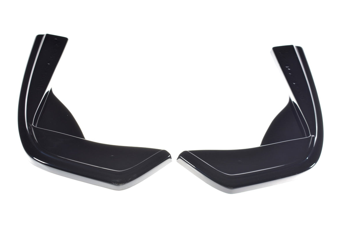 Heck Ansatz Flaps Diffusor passend für Mercedes-AMG C 43 Limousine W205 Facelift schwarz Hochglanz – Ansicht 5