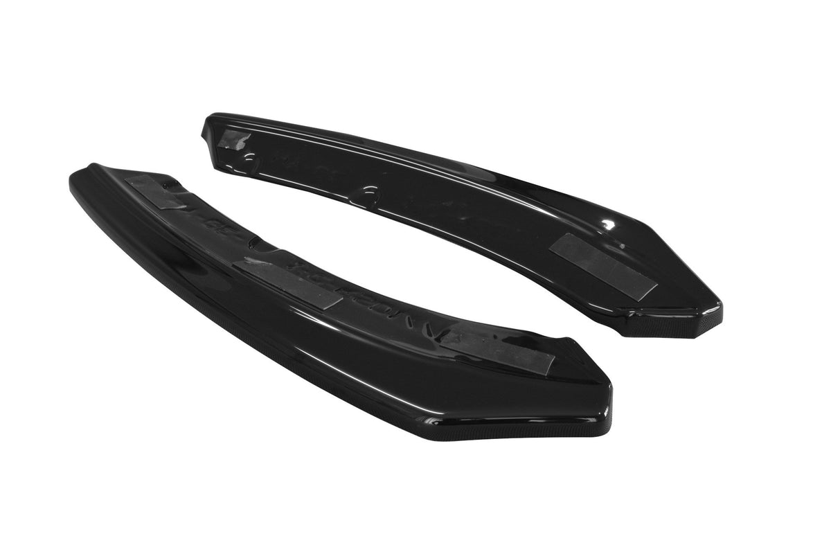 Heck Ansatz Flaps Diffusor passend für Hyundai Genesis Coupe Mk1 schwarz Hochglanz – Ansicht 6