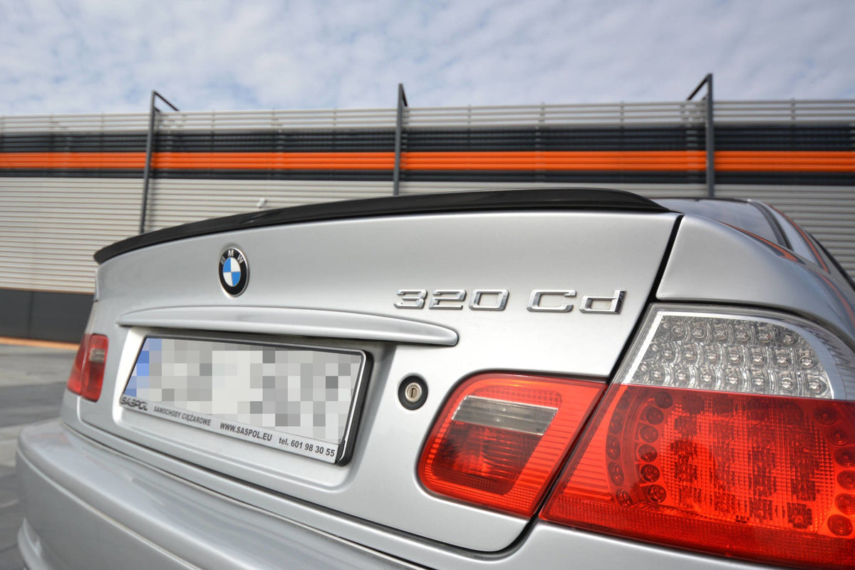 Heckspoiler Lippe BMW 3er E46 COUPE vor Facelift schwarz Hochglanz – Ansicht 4