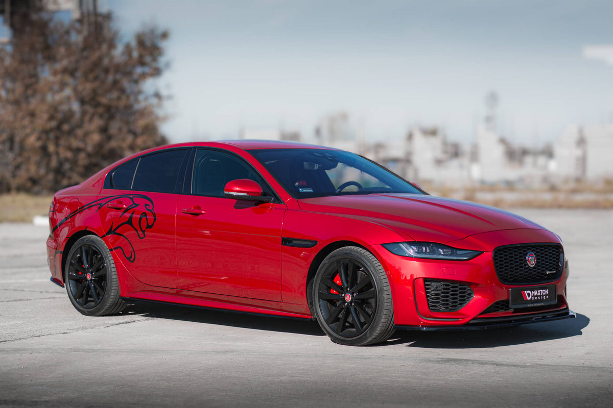 Street+ Spoilerlippe Front Ansatz passend für Jaguar XE R-Dynamic X760 Facelift schwarz Hochglanz – Ansicht 4