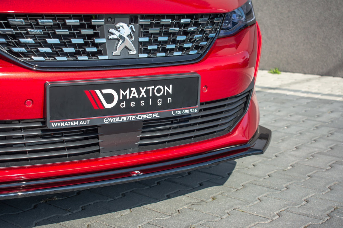 Street+ Spoilerlippe Front Ansatz V.2 passend für Peugeot 508 Mk2 schwarz Hochglanz – Ansicht 5