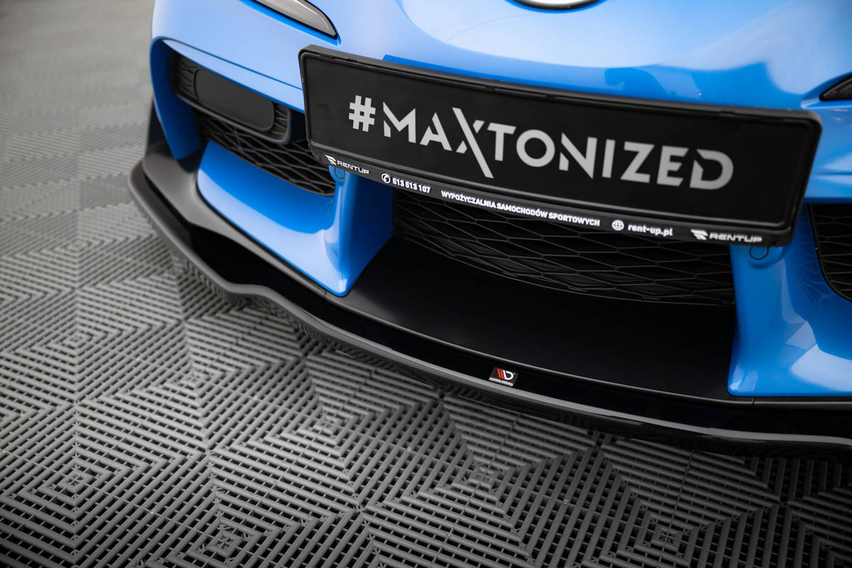 Street+ Spoilerlippe Front Ansatz V.2 passend für Toyota Supra Mk5 schwarz Hochglanz – Ansicht 3