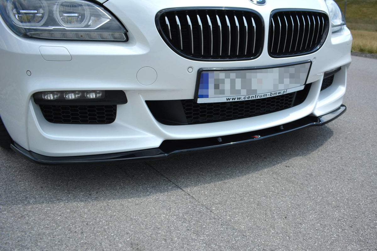 Street+ Spoilerlippe Front Ansatz passend für BMW 6er Gran Coupé M Paket schwarz Hochglanz – Ansicht 6