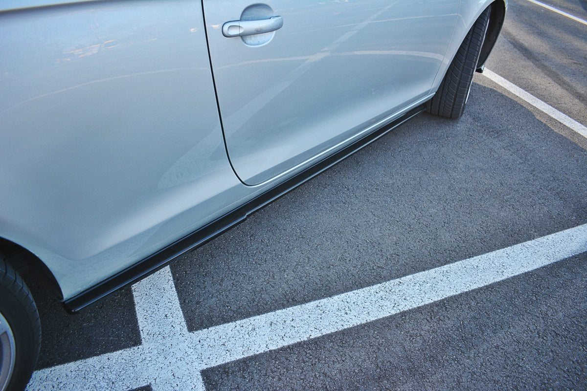 Street+ Seitenschweller Leisten passend für VW EOS schwarz Hochglanz – Ansicht 1