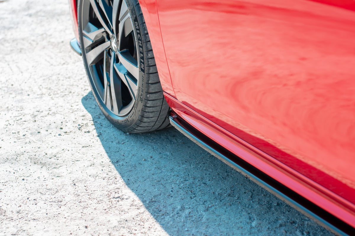 Street+ Seitenschweller Leisten passend für Peugeot 508 Mk2 schwarz Hochglanz – Ansicht 4
