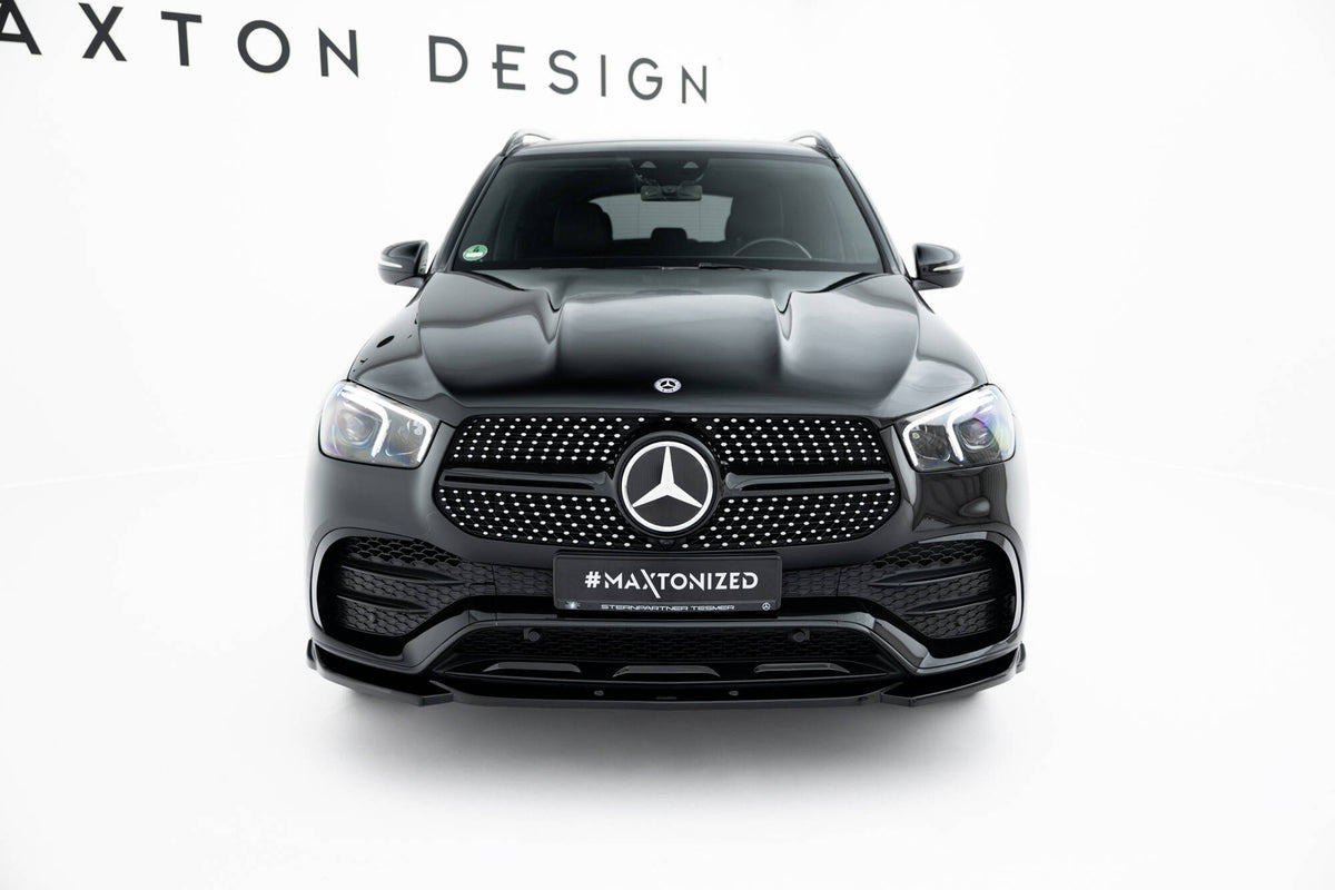 Street+ Spoilerlippe Front Ansatz passend für Mercedes-AMG / AMG-Line GLE SUV W167 schwarz Hochglanz – Ansicht 1