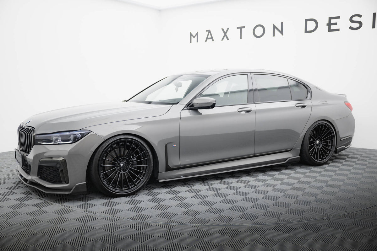 Set of Carbon Fiber Splitters BMW 7 M-Paket G11 Facelift schwarz matt – Ansicht 2