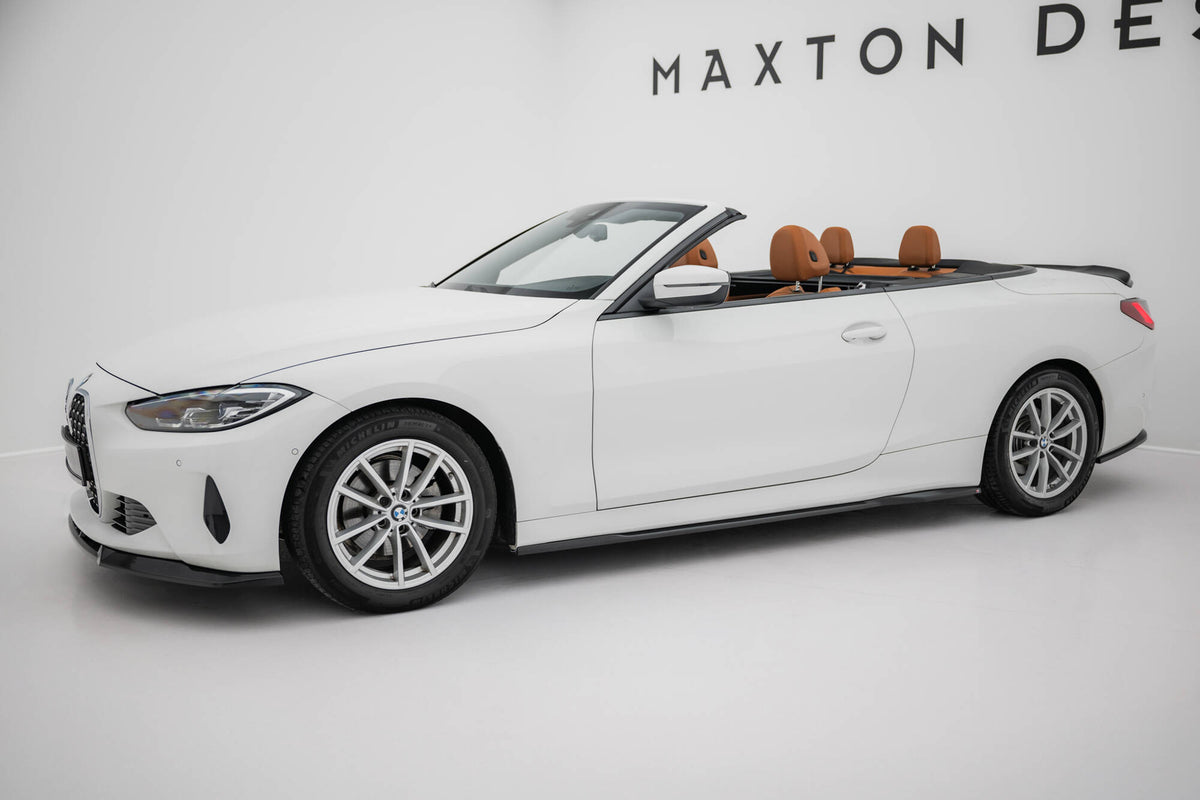 Street+ Seitenschweller Leisten passend für BMW 4er Coupe / Cabrio G22 / G23 schwarz Hochglanz – Ansicht 3