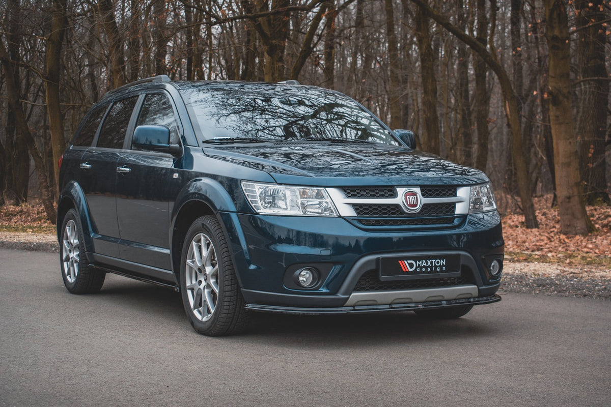 Street+ Spoilerlippe Front Ansatz passend für Fiat Freemont schwarz Hochglanz – Ansicht 1