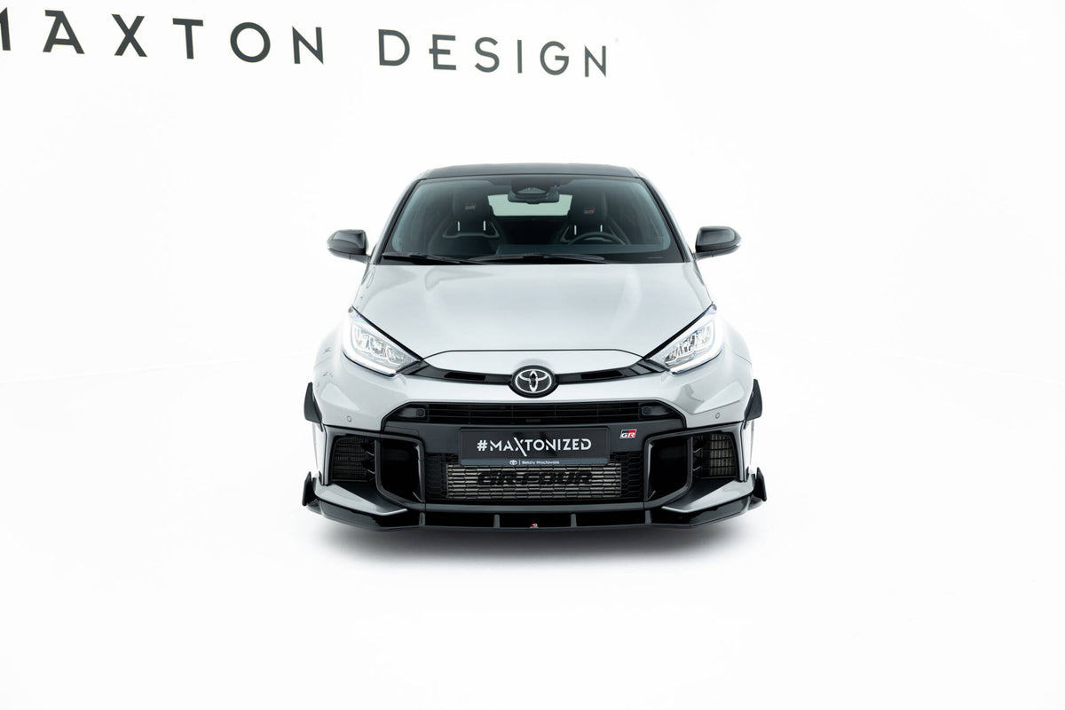 Street+ Spoilerlippe Front Ansatz V.1 + Flaps passend für Toyota GR Yaris Mk4 Facelift – Ansicht 3