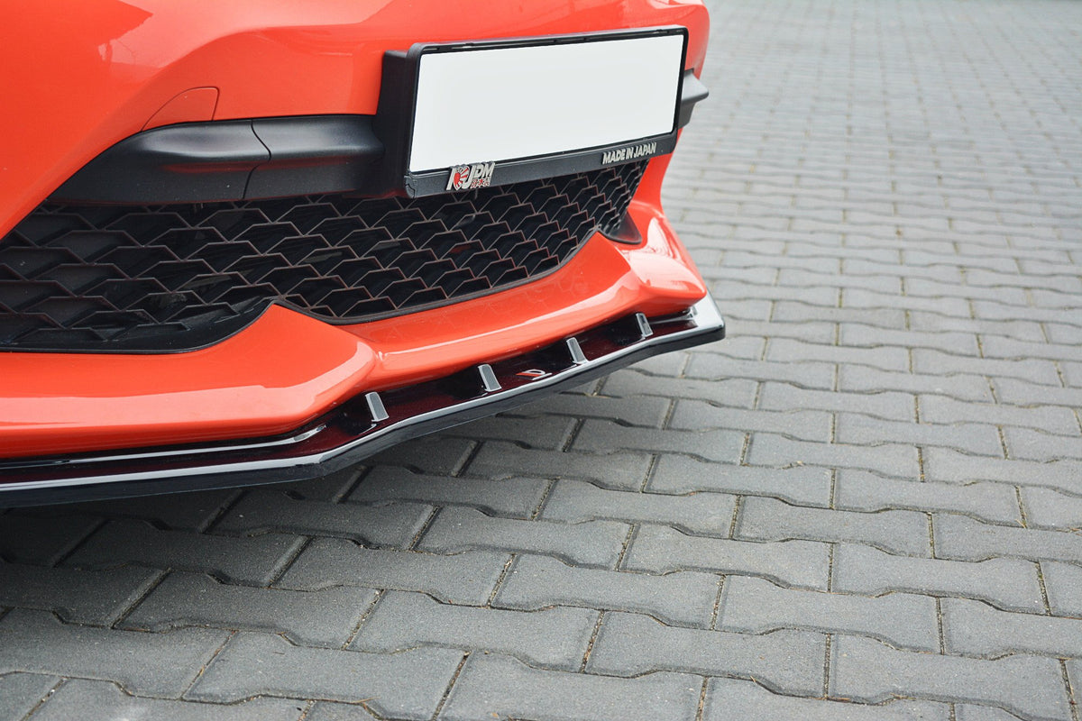 Street+ Spoilerlippe Front Ansatz V.3 passend für Toyota GT86 Facelift  schwarz Hochglanz – Ansicht 3