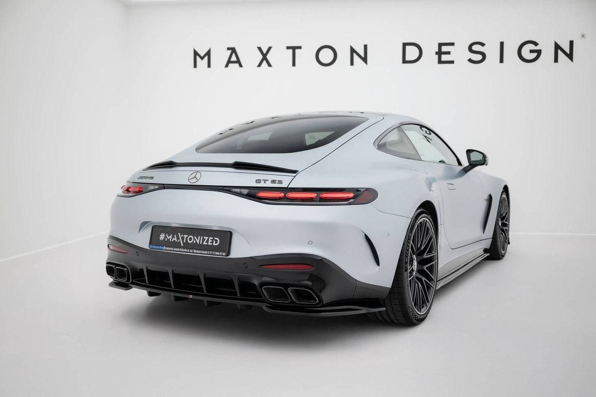 Street+ Mittlerer Diffusor RACE passend für V.1 Mercedes-AMG GT 63 / 55 / 63 S E Performance C192 schwarz Hochglanz – Ansicht 1