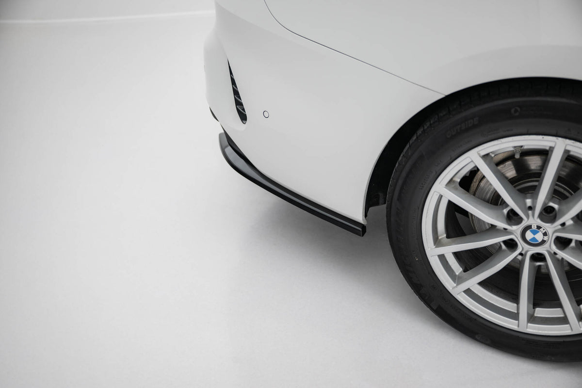 Heck Ansatz Flaps Diffusor passend für BMW 4er Coupe / Cabrio G22 / G23 schwarz Hochglanz – Ansicht 4