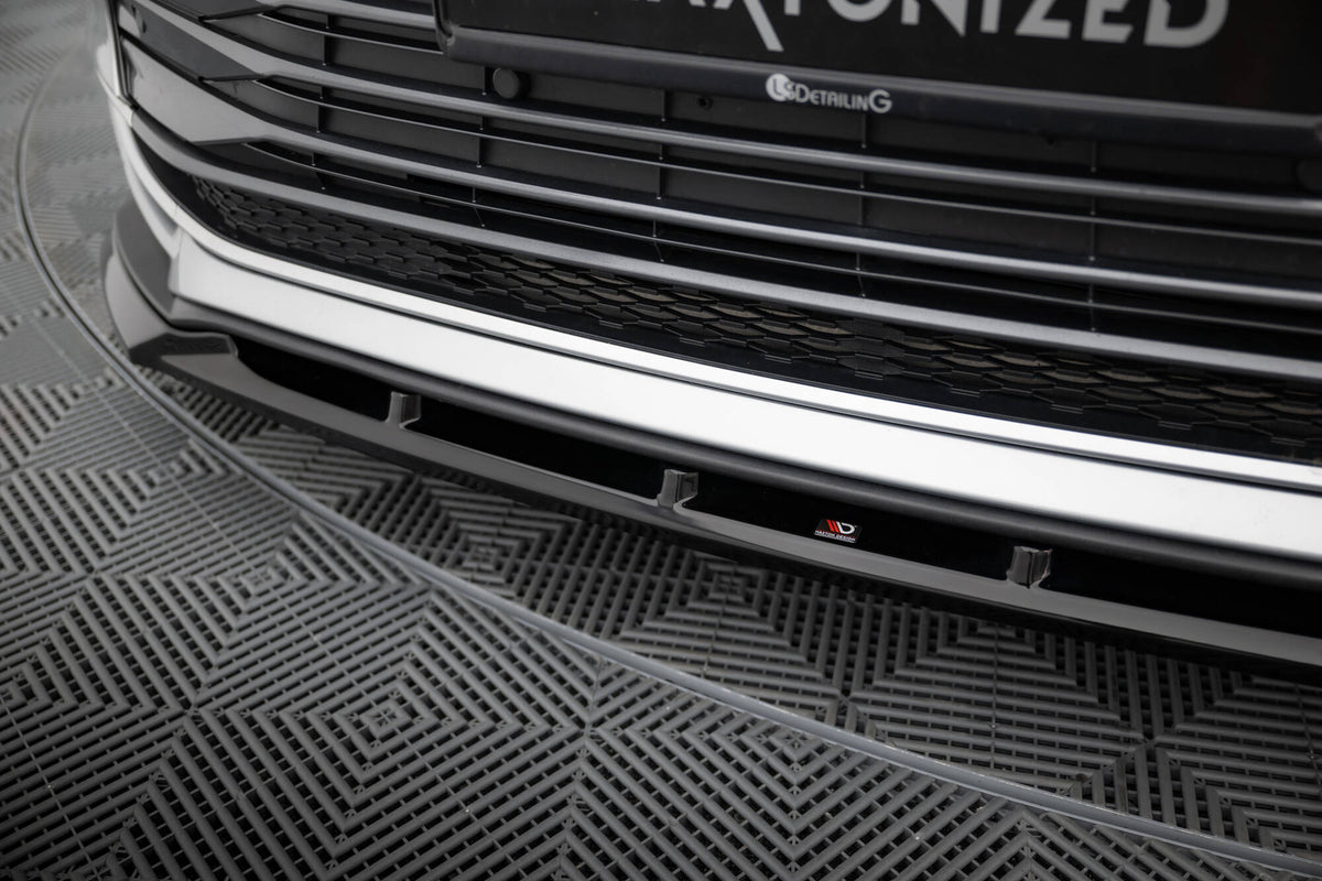 Street+ Spoilerlippe Front Ansatz passend für Toyota Sienna Mk4 schwarz Hochglanz – Ansicht 4