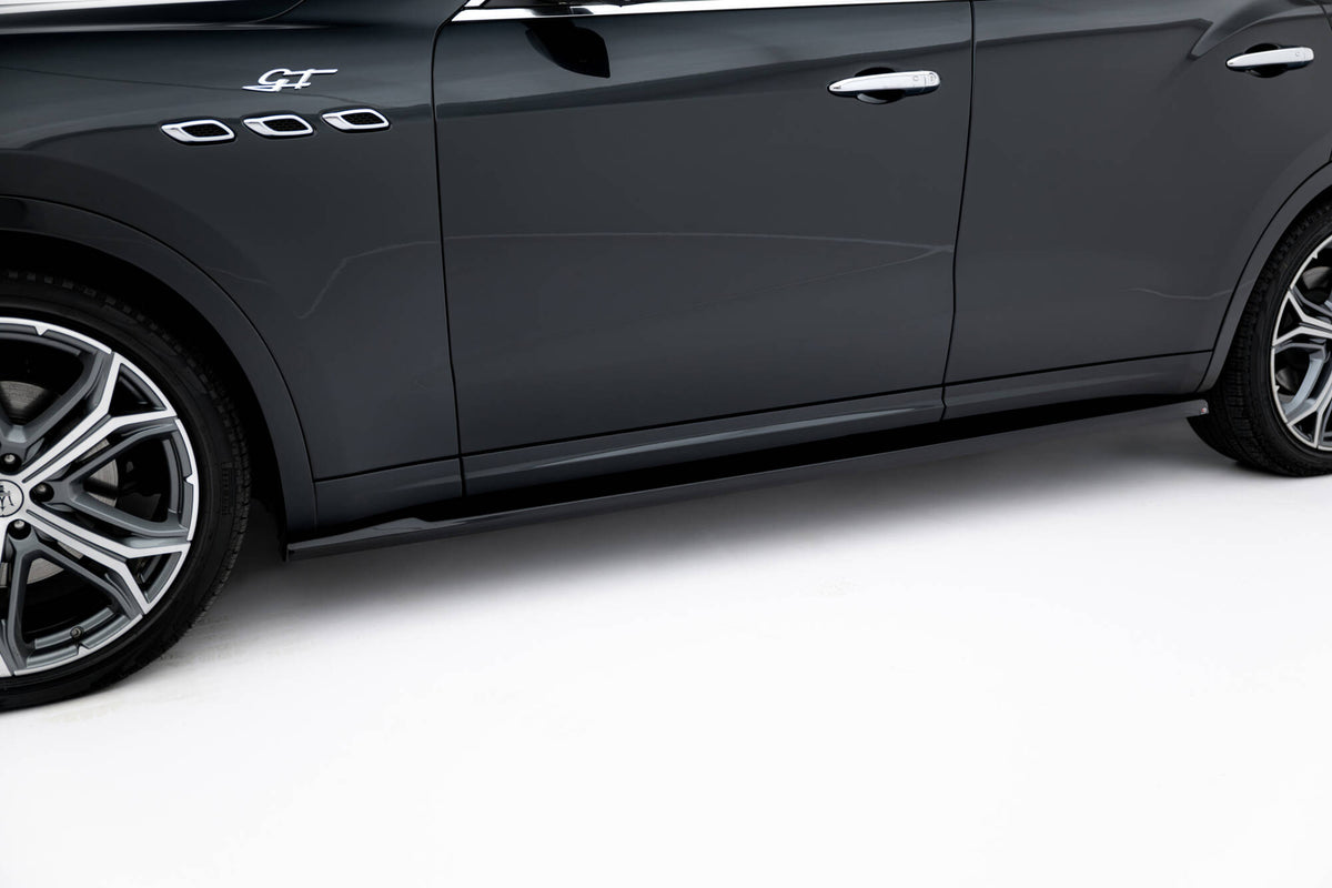 Street+ Seitenschweller Leisten passend für Maserati Levante GT Mk1 Facelift schwarz Hochglanz – Ansicht 3
