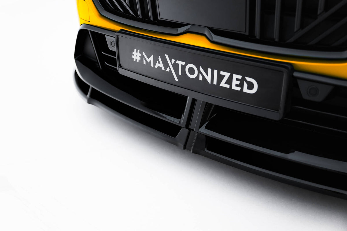 Street+ Spoilerlippe Front Ansatz V.3 passend für BMW 1er M-Paket F70 schwarz Hochglanz – Ansicht 3