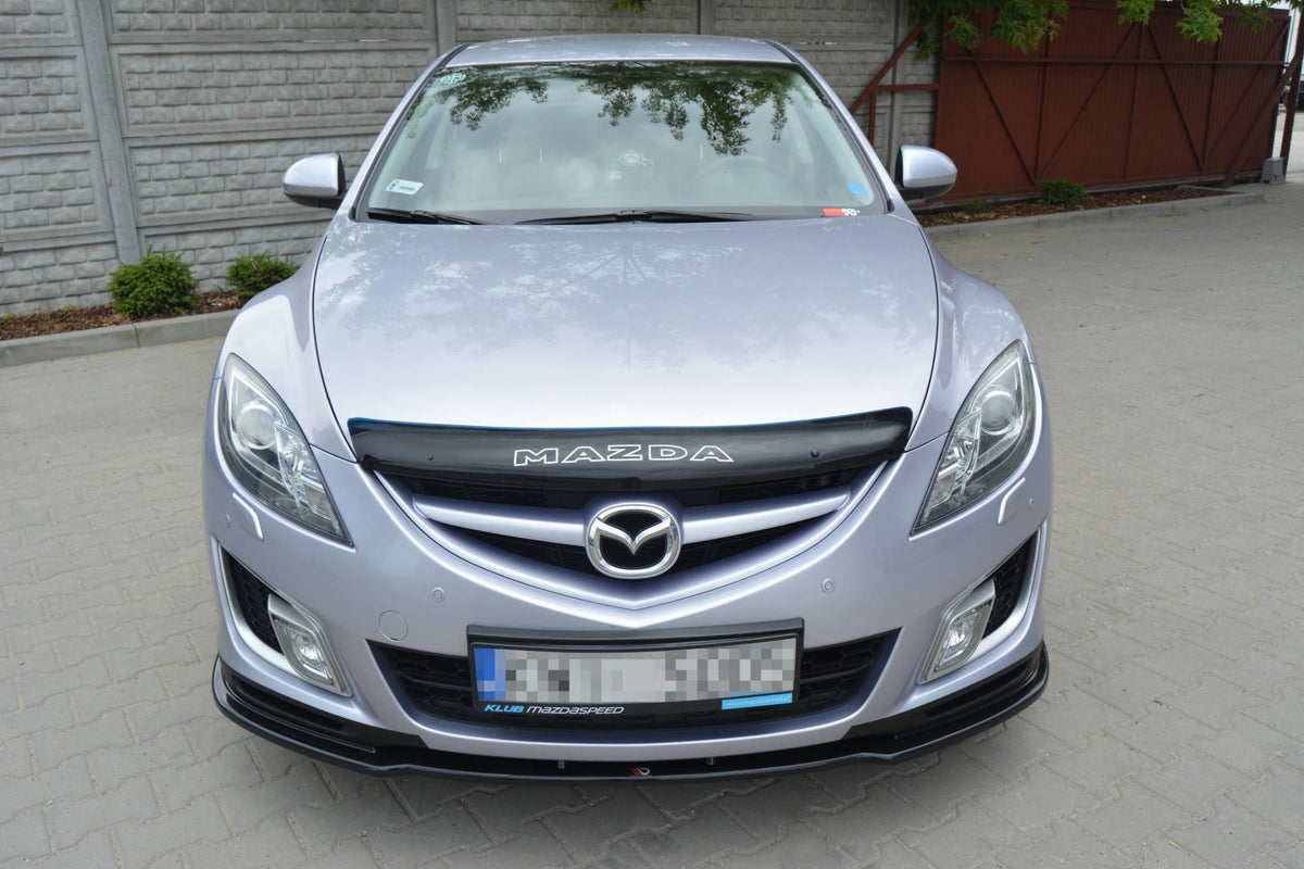 Street+ Spoilerlippe Front Ansatz passend für MAZDA 6 MK2 SPORT HATCH (GH-SERIES) vor Facelift schwarz Hochglanz – Ansicht 1