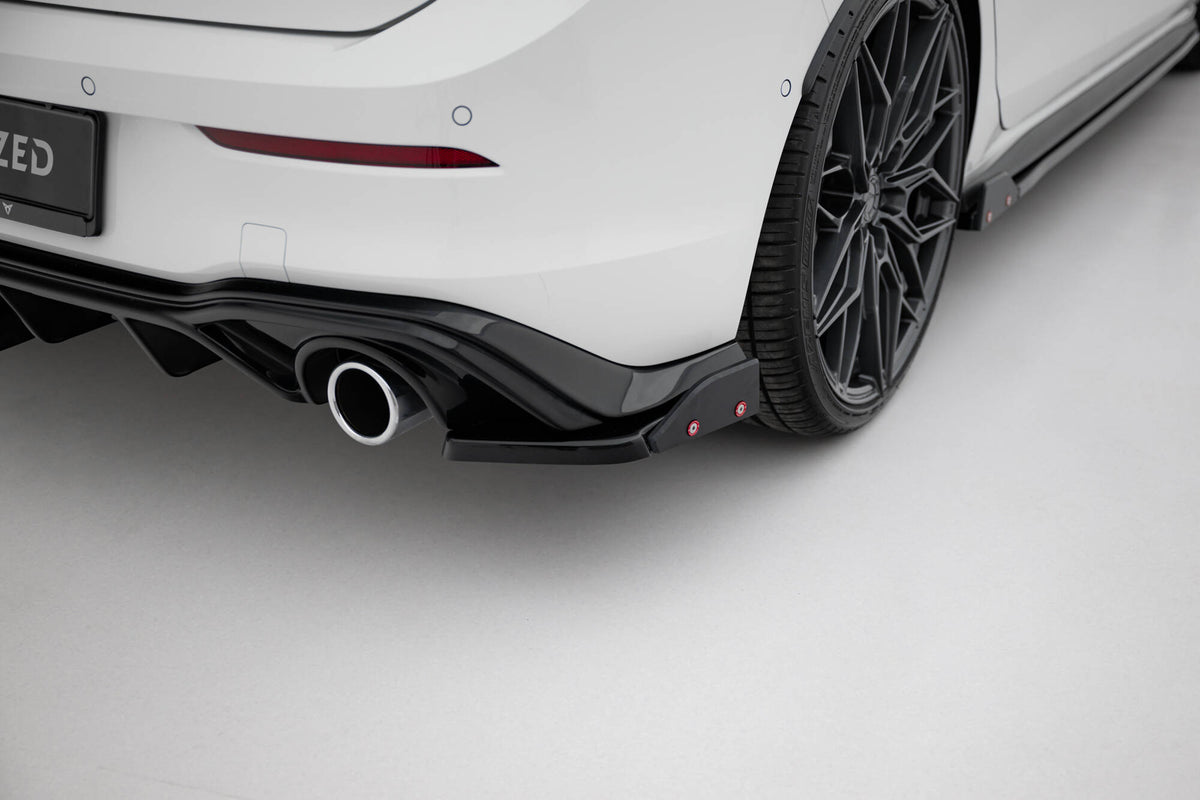 Heck Ansatz Flaps Diffusor V.2 + Flaps passend für VW Golf GTI / GTE Mk8 – Ansicht 4